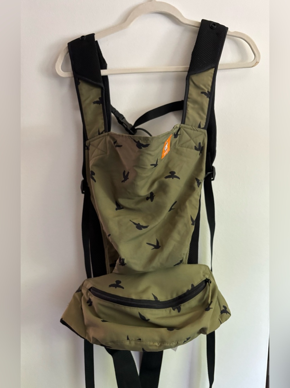 Tula Lite Compact Carrier Olive Bird Travel Packable Fanny Pack